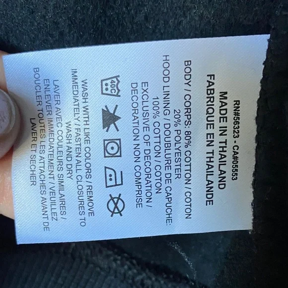 NWOT Nike Black Full-Zip Oversized Hoodie with Swoosh - Picture 3 of 4